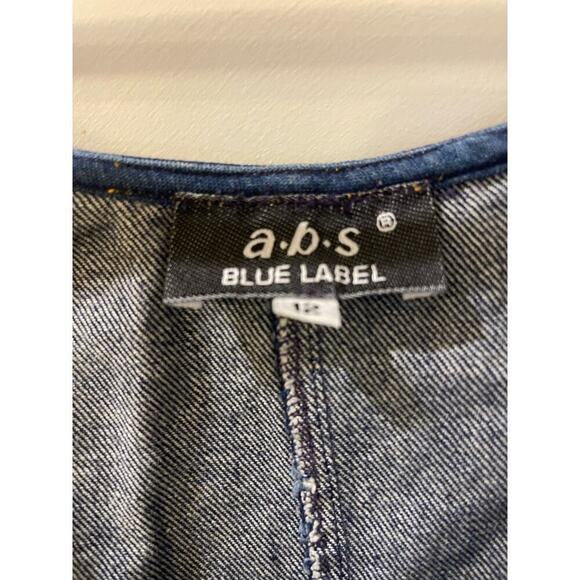 ABS denim vest, hook, and eye closure in the front  size 12 - Picture 3 of 3